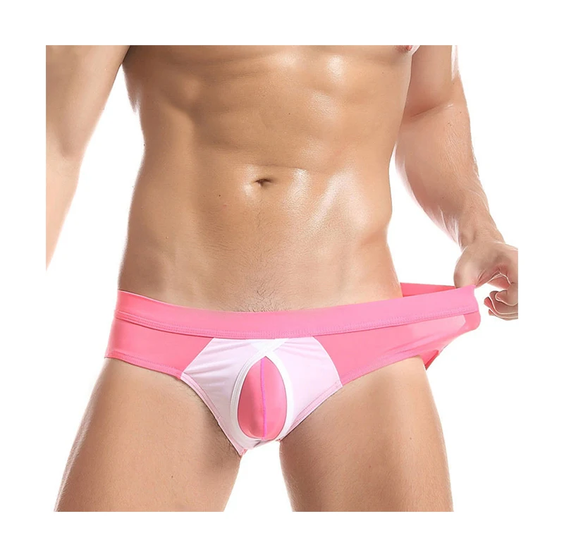Best Quality Men's Cotton Soft Briefs Simple Solid Color Lowwaist