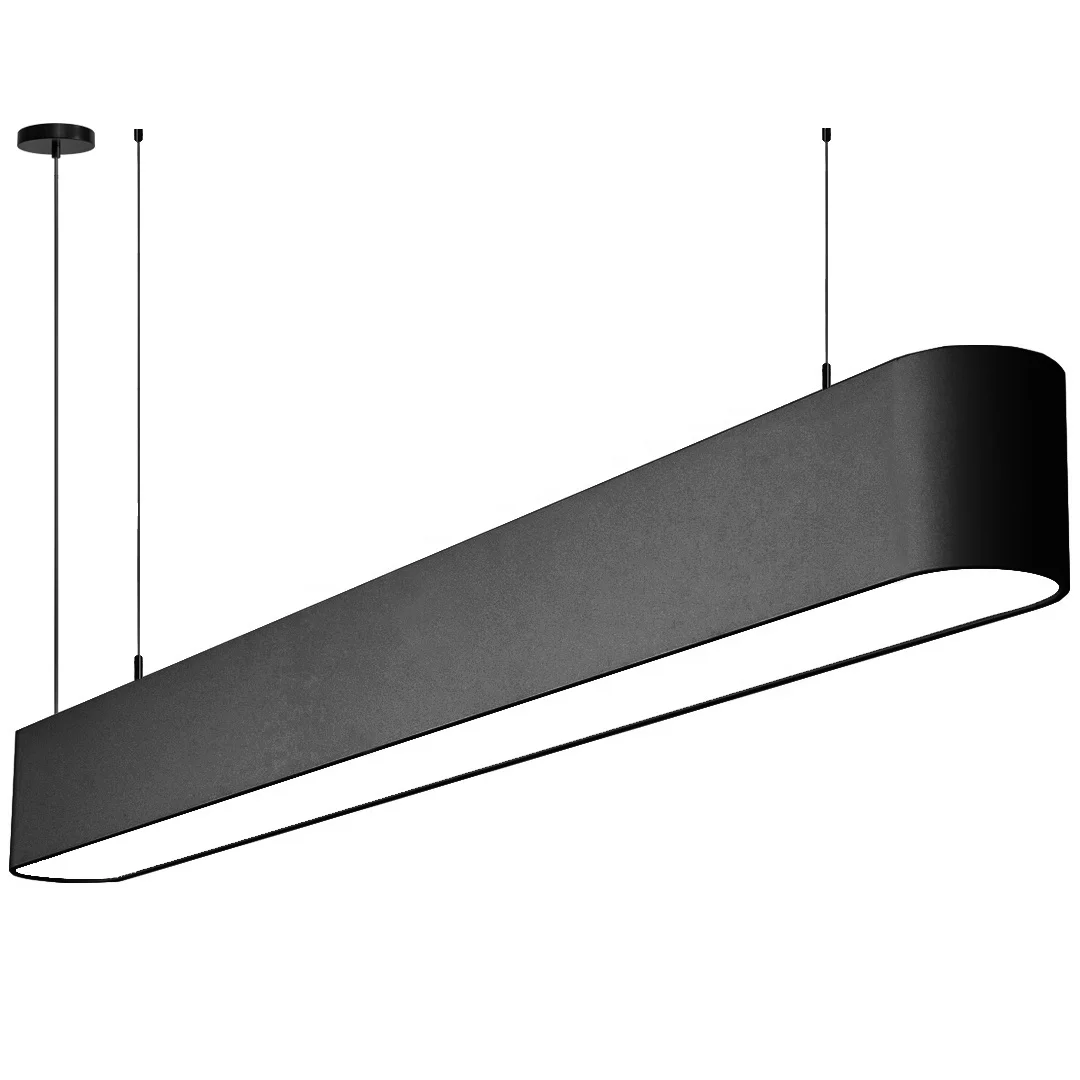 Round Corner Aluminium Profile LED Linear Light Flicker Free 3000K 4000K 6000K Office Lighting