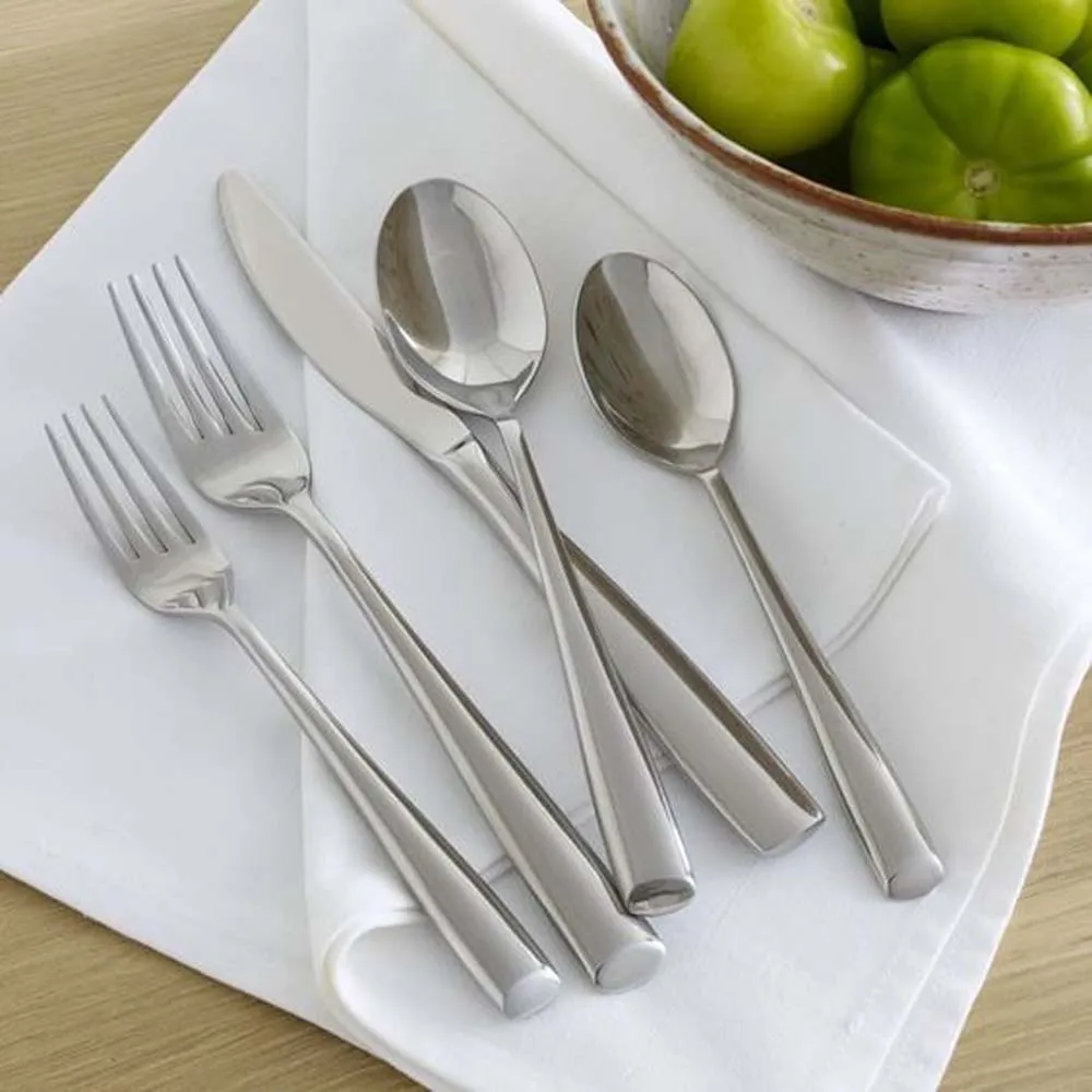 Elegant Tableware Kitchen Serving Spoon New Designer Handle Salad Server Stainless Steel Salad Servers