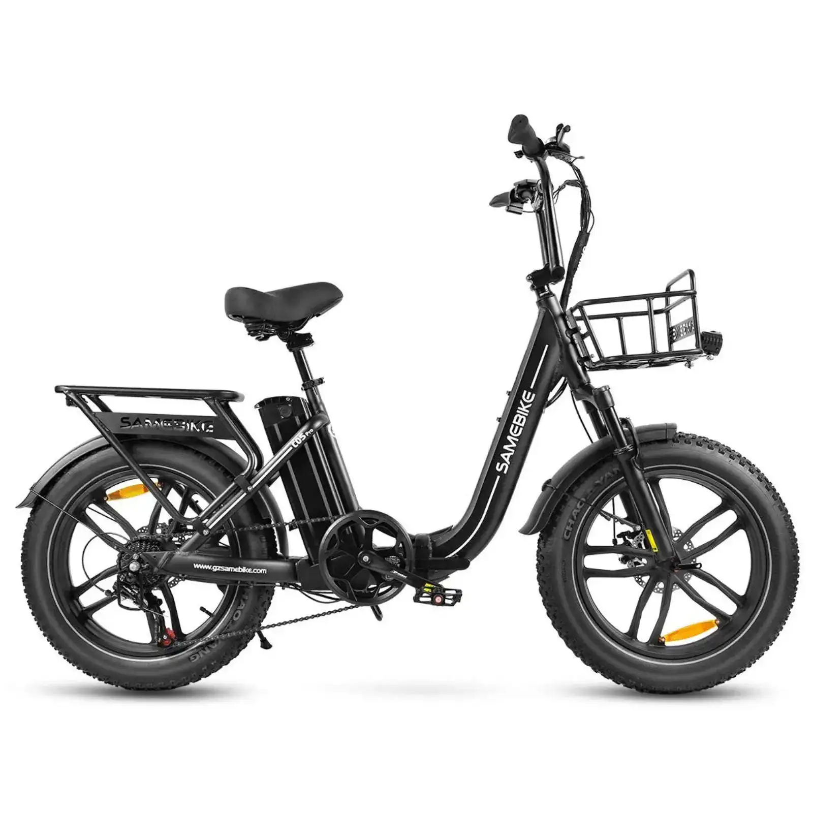 C05 Pro 250W Motor, 15Ah Akkukapazität, 14-Zoll-Falt-Elektro-Citybike mit Fatbike-Reifen, Tiefeinsteiger-Elektro-Faltrad