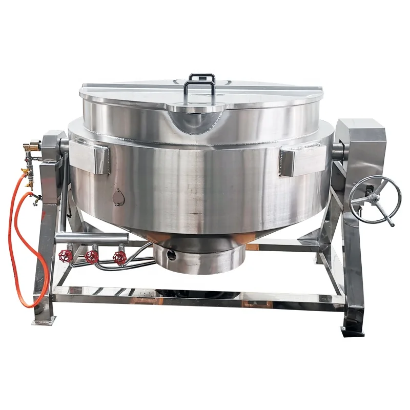 Advanced Jam Cooker with Stirrer Commercial Cooking Pot Automatic Sugar Cooking Machine caramile cooker