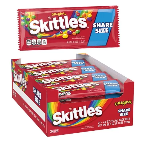 Skittle Original Chewy Candy 50g Buy Skittles Bite Size Chewy Candy Pack Of 12 2 Skittles