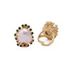 Emerald CZ/Fresh Water Pearl
