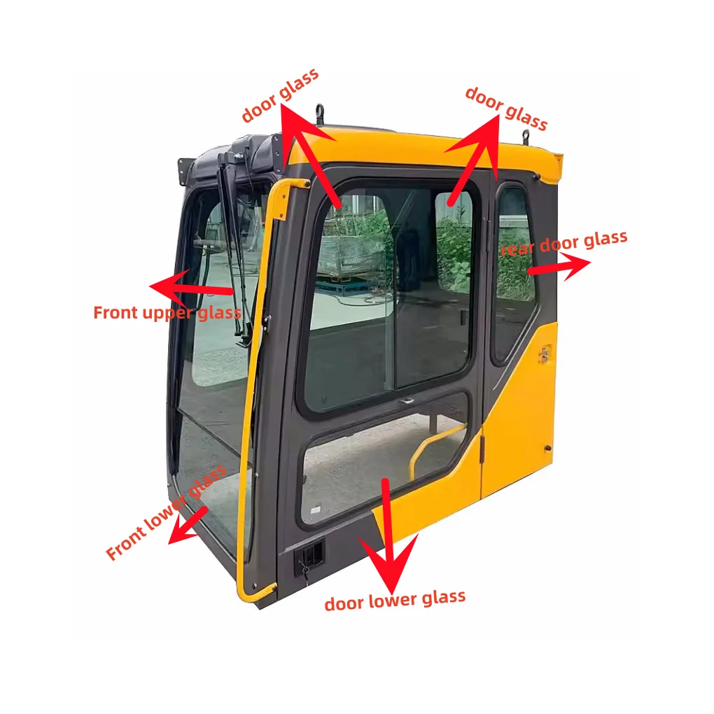 Komatsu Excavator Cab Glass - High-Quality Tempered Options