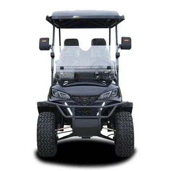 Utility Electric Golf Cart with 5kw Motor 4-Wheel Off-Road 4+2 Seats Steel Material Certified by EEC DOT GCC-Club Car Cart