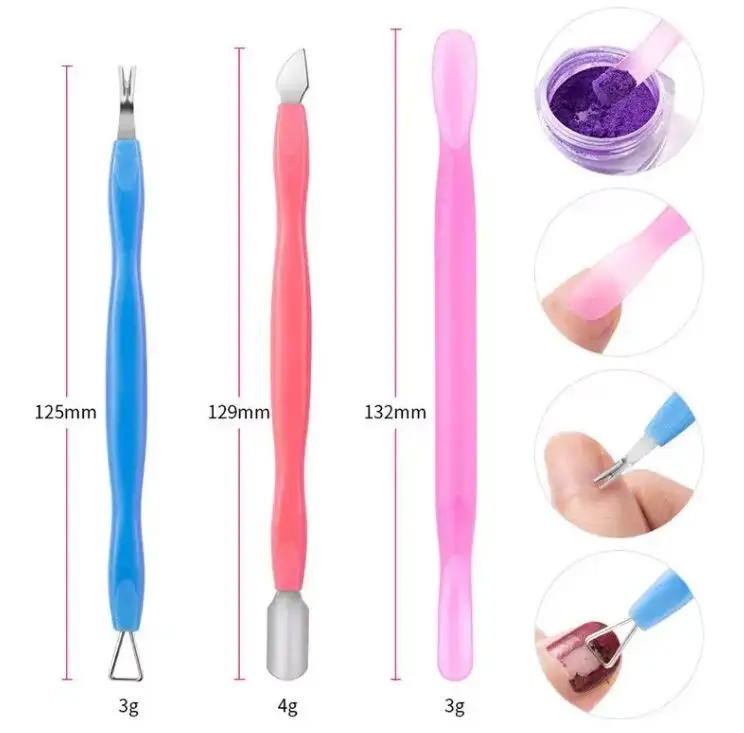 Plastic Handle Cuticle Pusher For Callus Remover Cuticle Remover Salon