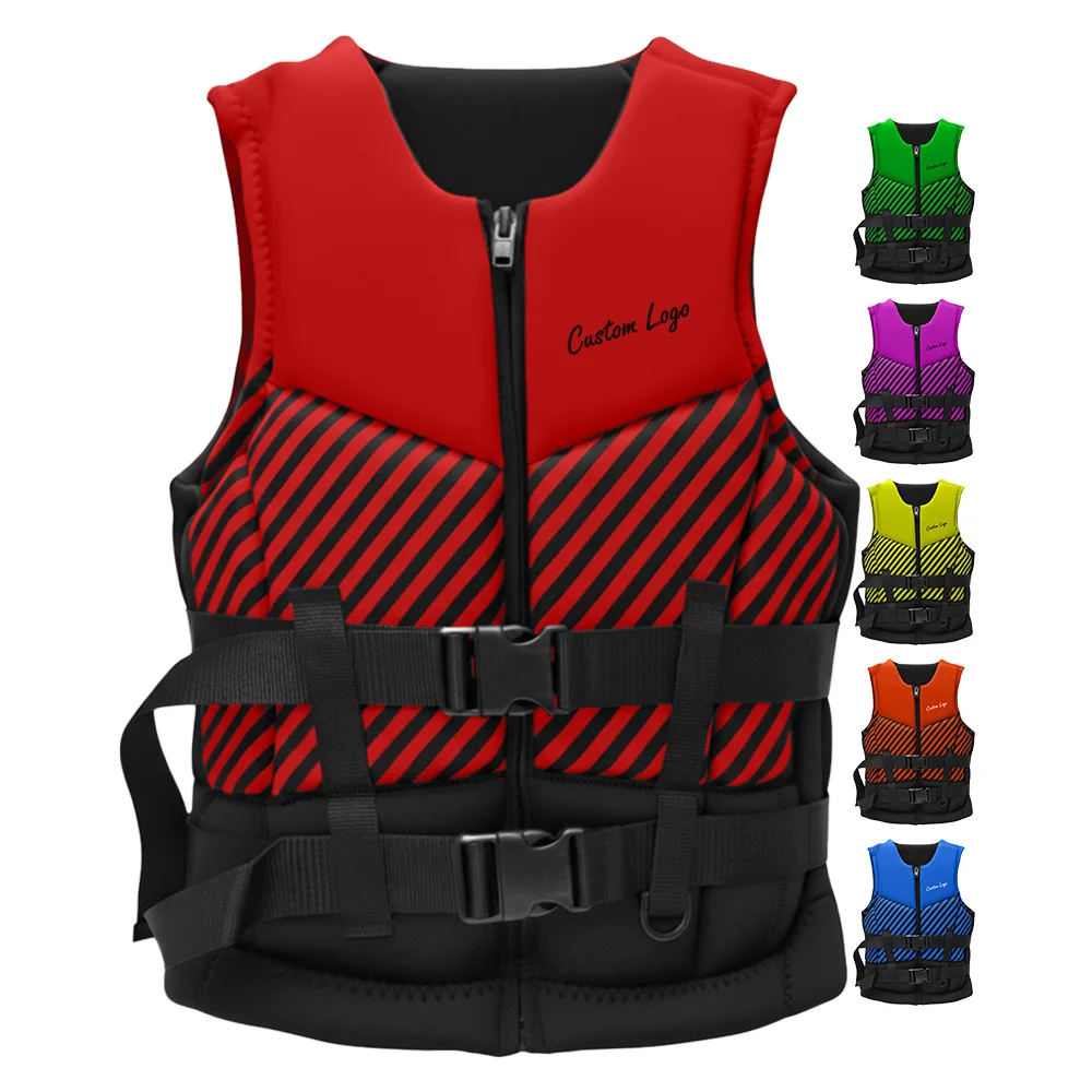 Wholesale Neoprene Adult Life Jacket 50N Buoyancy Aid PFD Water Sports Vest for Swimming Boating Kayaking Surfing Wakeboard