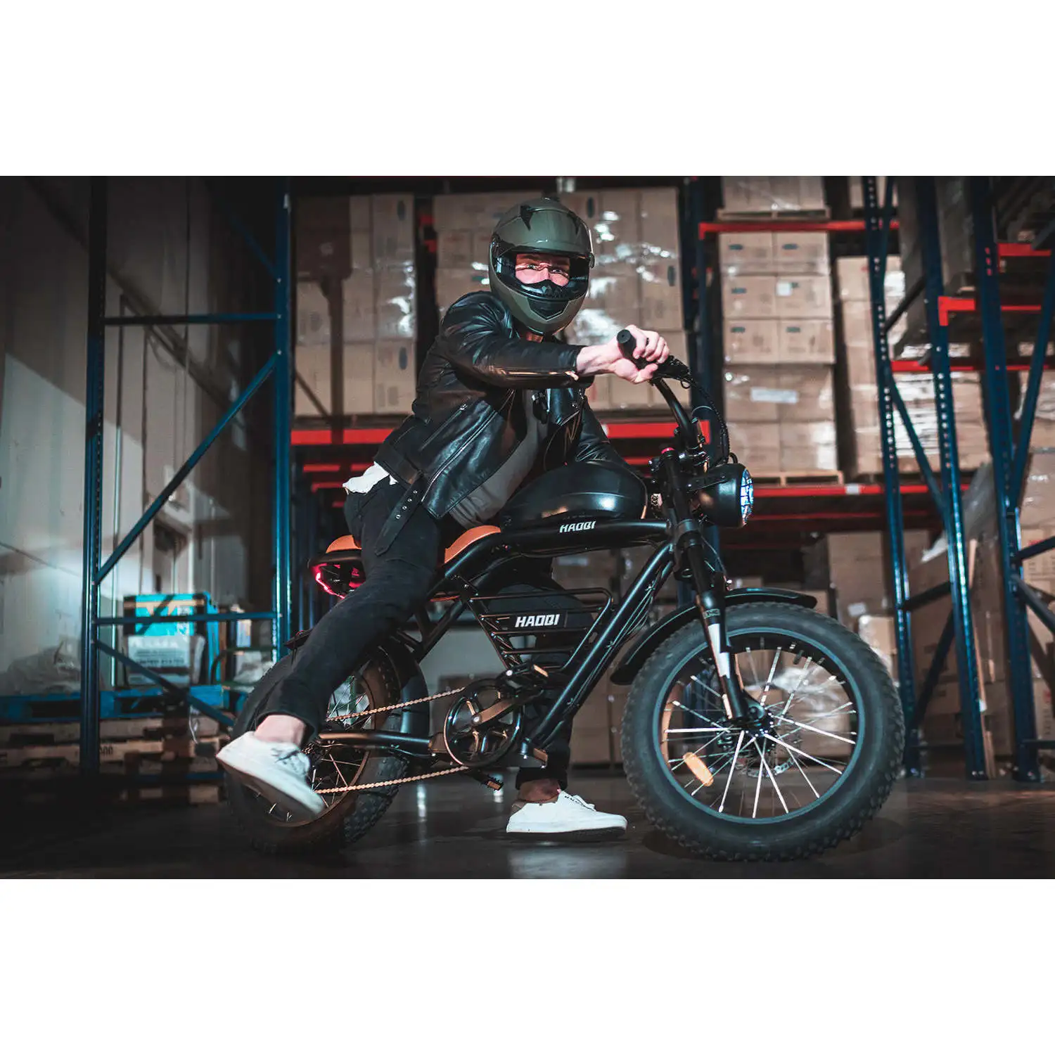 52V 1000W Electric Cafe Racer with 26.1AH Battery  HAOQI Rhino