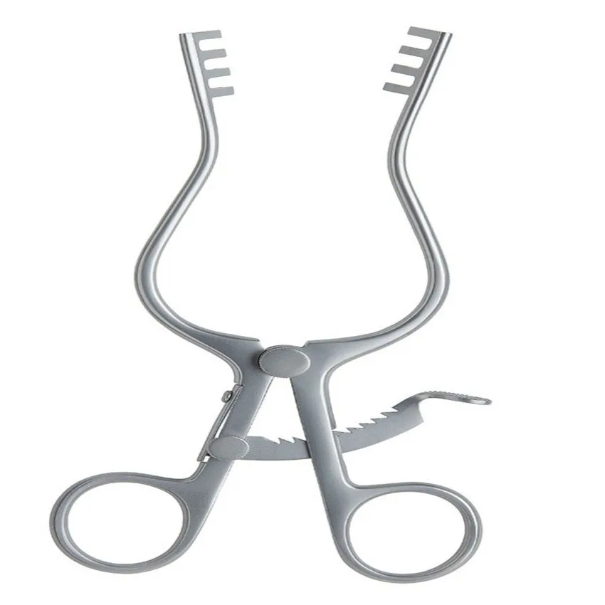 Dental Orthodontic Mouth Retractor With Silicone Pad Molt Gag Mouth Opener Stainless Steel