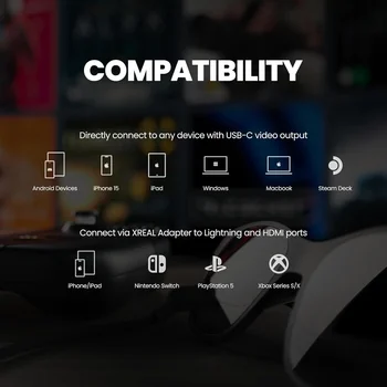 XREAL Nreal Air -2- Pro Nreal Air2 Pro Smart AR Glasses HD 130 Inches Space Giant Screen Private Cinema Portable 1080p View detail image