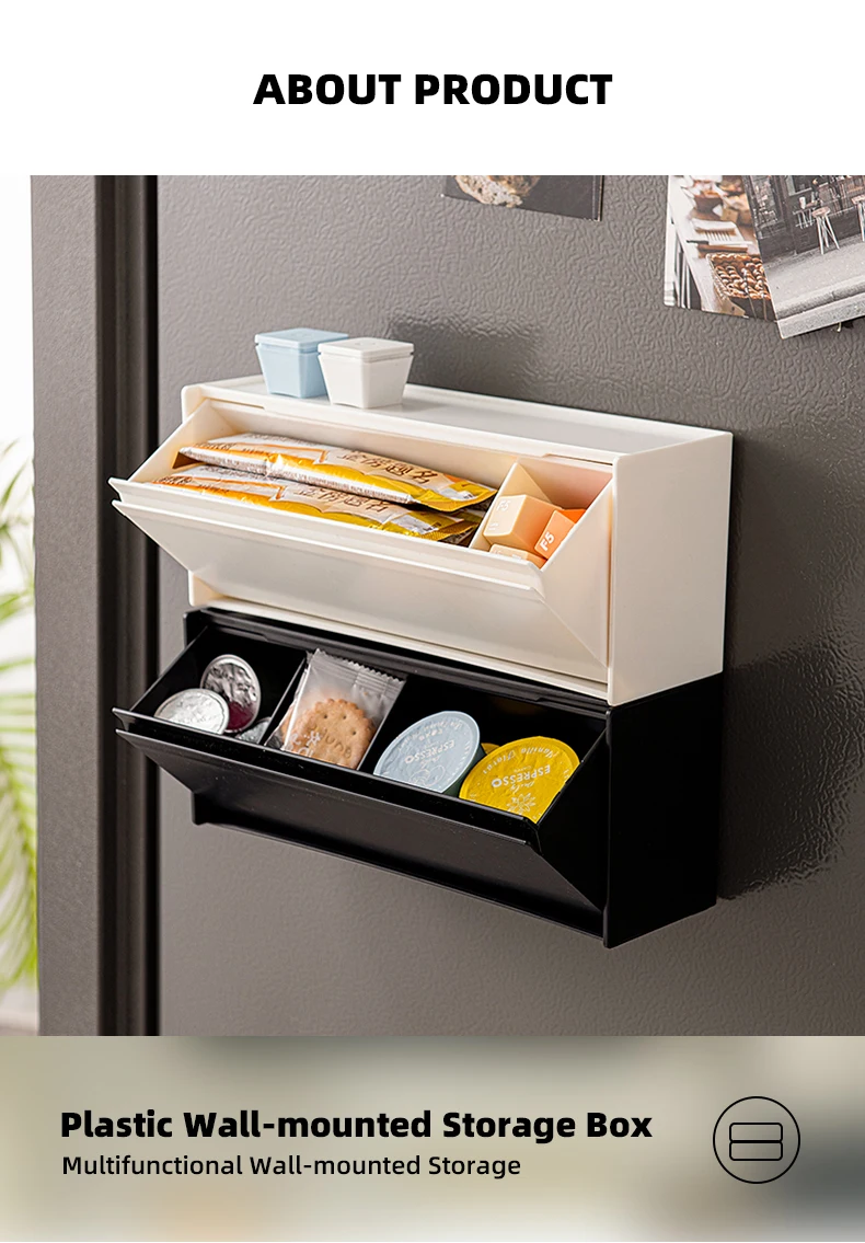 product wanuo wall mounted wall storage box wall mounted plastic storage box wall hung storage organizer for wall-2