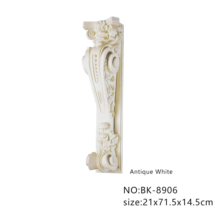 BK-8906 High Quality Polyurethane Decorative Corbel Moulding Big and Cheap Plastic for Hotel Application