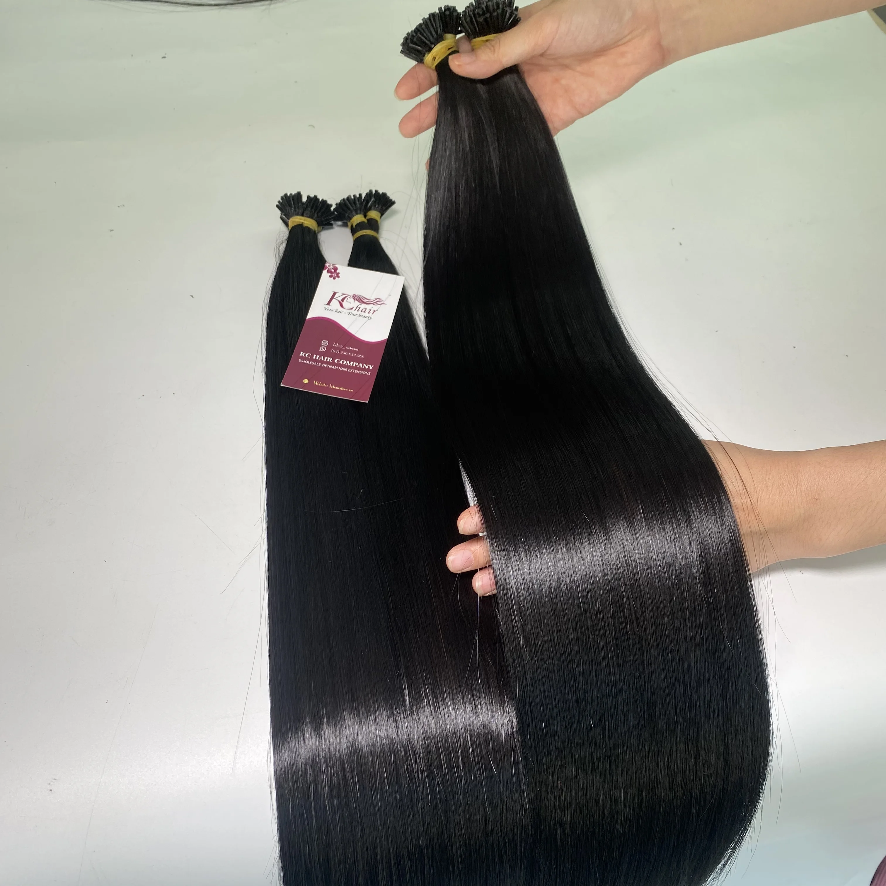 Wholesale I Tip Human Hair Extensions Keratin I Tip Micro Bead