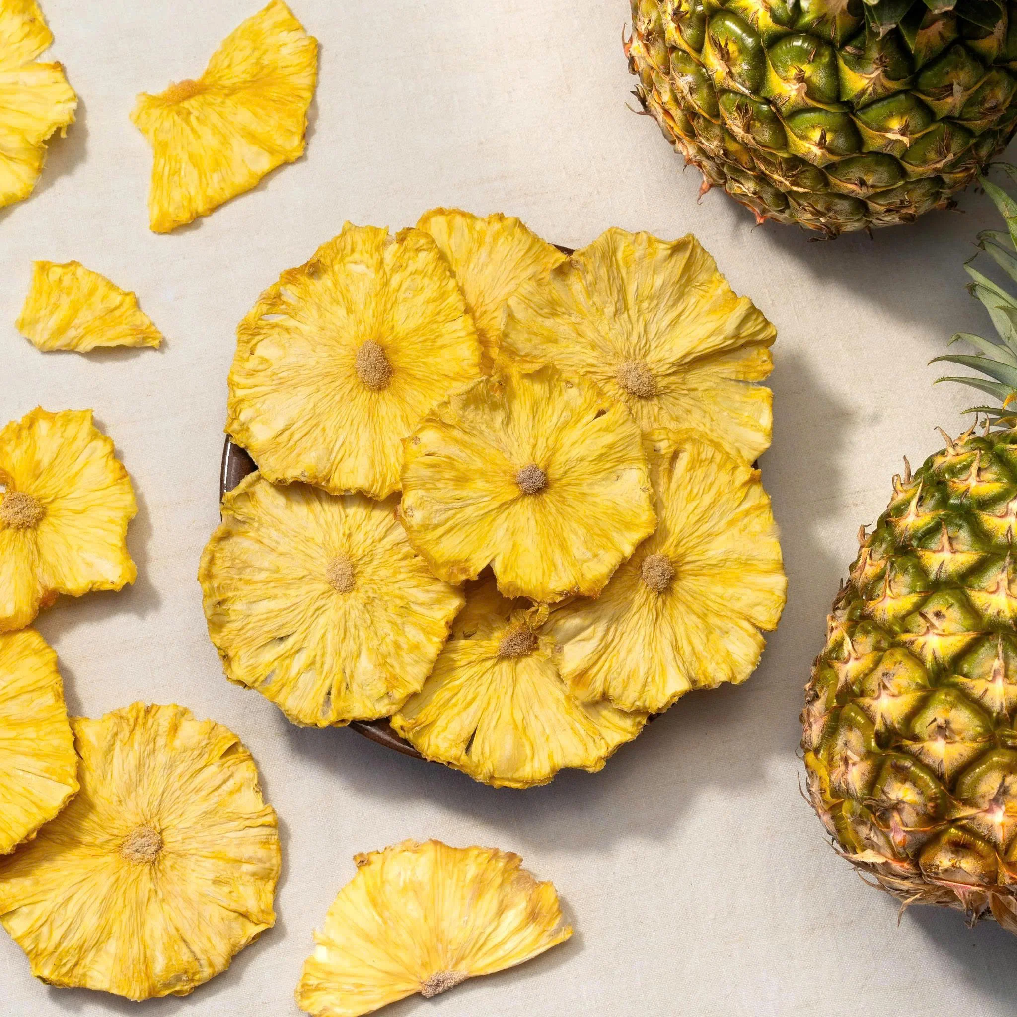 Dried Pineapple Slices Soft with Sugar Delicious Dried Fruit Tropical Exotic