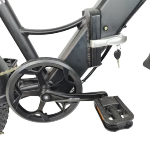 SMLRO M5 Fat-tire Folding Mountain Adult Electric Bike  with Front Basket
