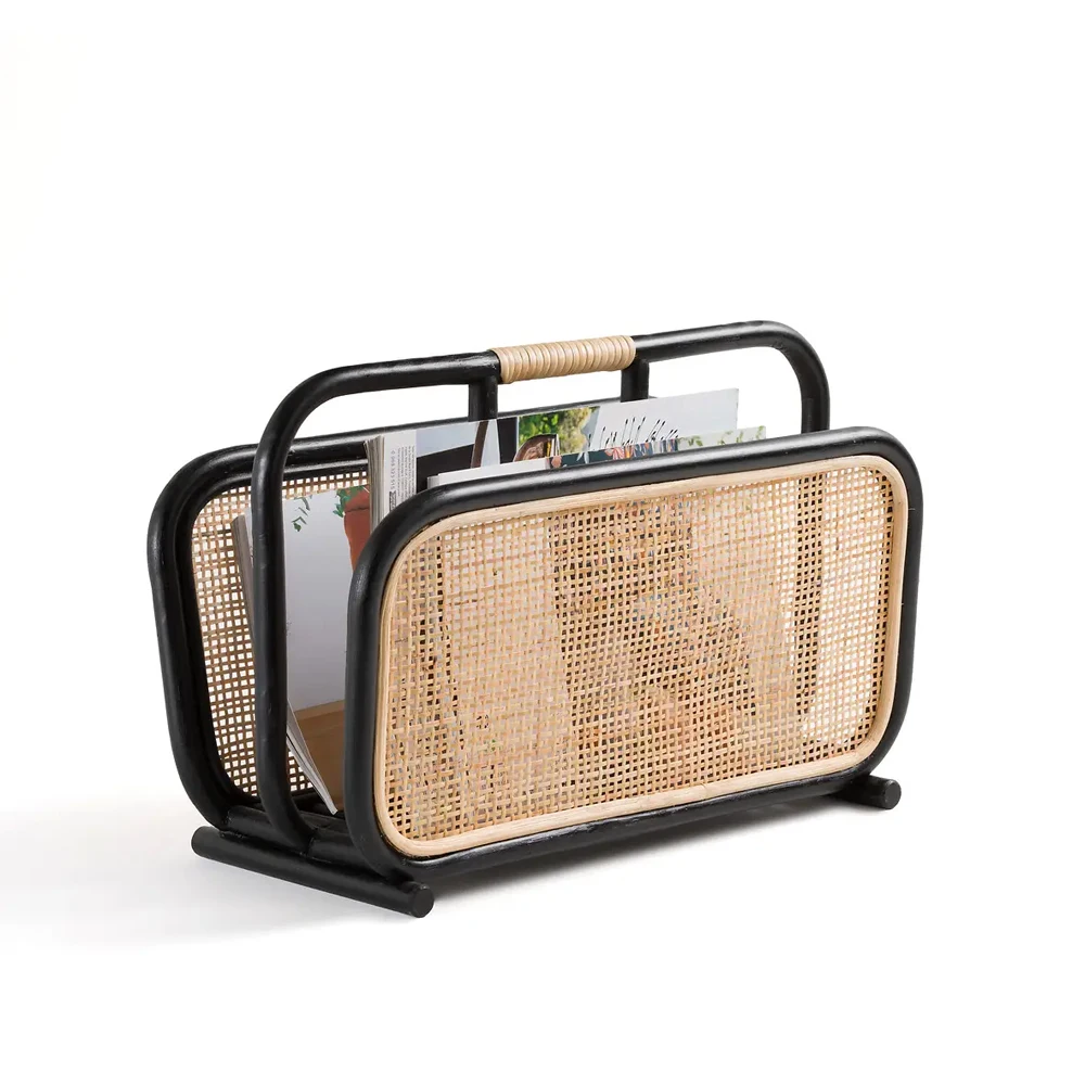 Cheapest Wholesale Rattan Magazine Rack Holder For Office Or Home