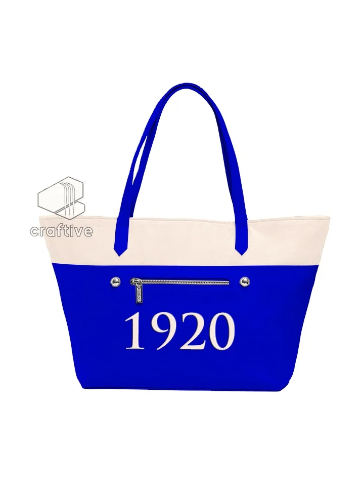 Zeta Phi Beta Sorority Gift Bag Set - Greek Paraphernalia With Decorative Tissue Paper