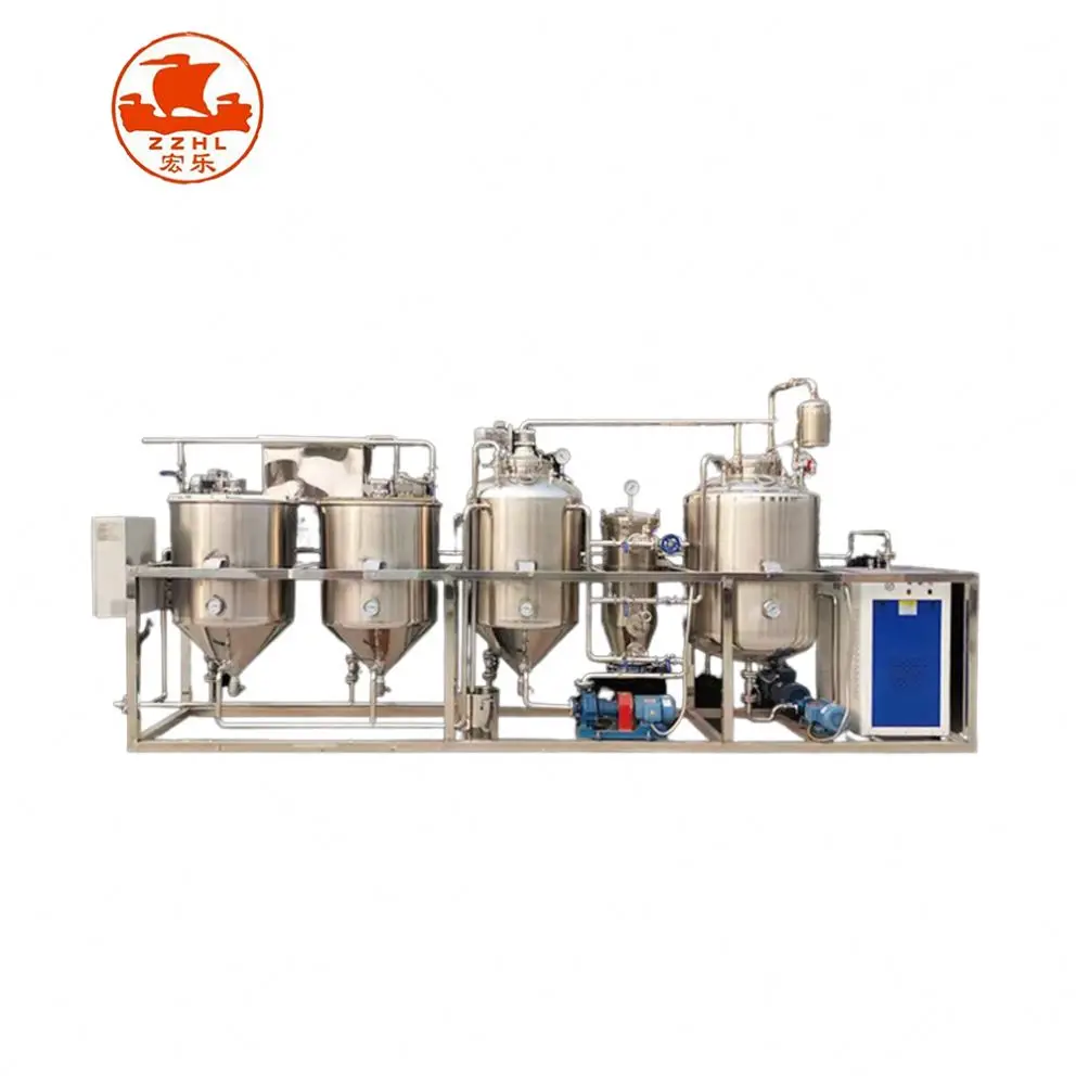 Nuovo design macchina per la lavorazione dell'olio di palma mini raffineria di olio raffinazione dell'olio di palma grezzo