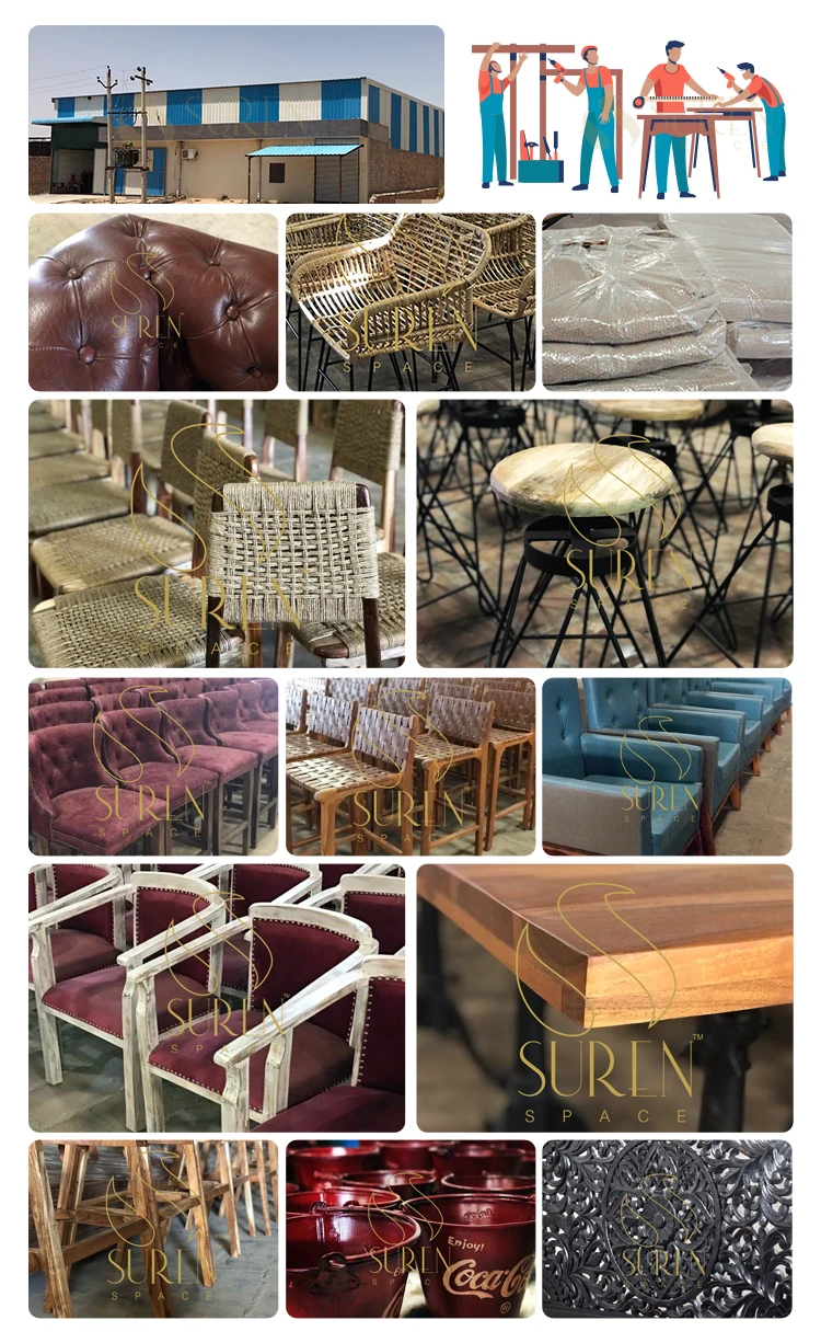 Античный дизайн Высококачественная мебель для столовой белый блок бедствия с принтом уникальная боковая доска индийский деревянный