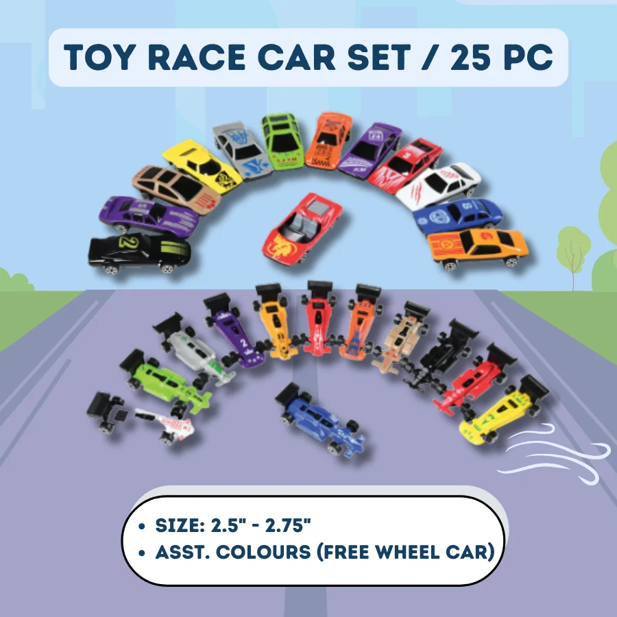 Small Plastic Car Model Children's Toy Car Set 1/64 Die Cast Miniature