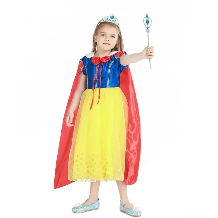 Children Clothes Kids Wears Birthday Halloween Party Snow White Cosplay