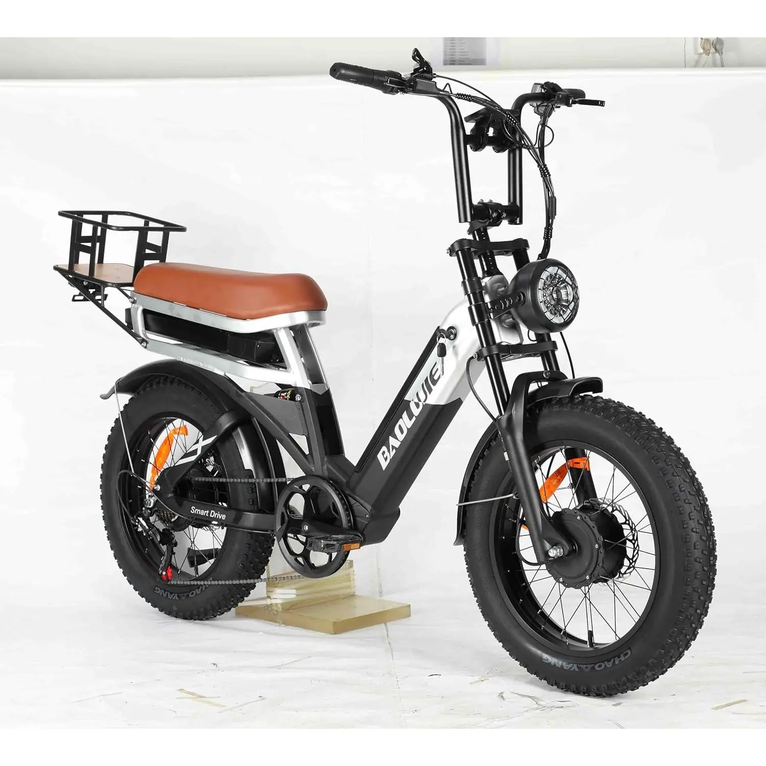 BAOLUJIE PLJ2033 Electric Bike with 20 Fat Tire 1500W/2000W Dual Motors 48V 30Ah Integrated Battery 60km Range