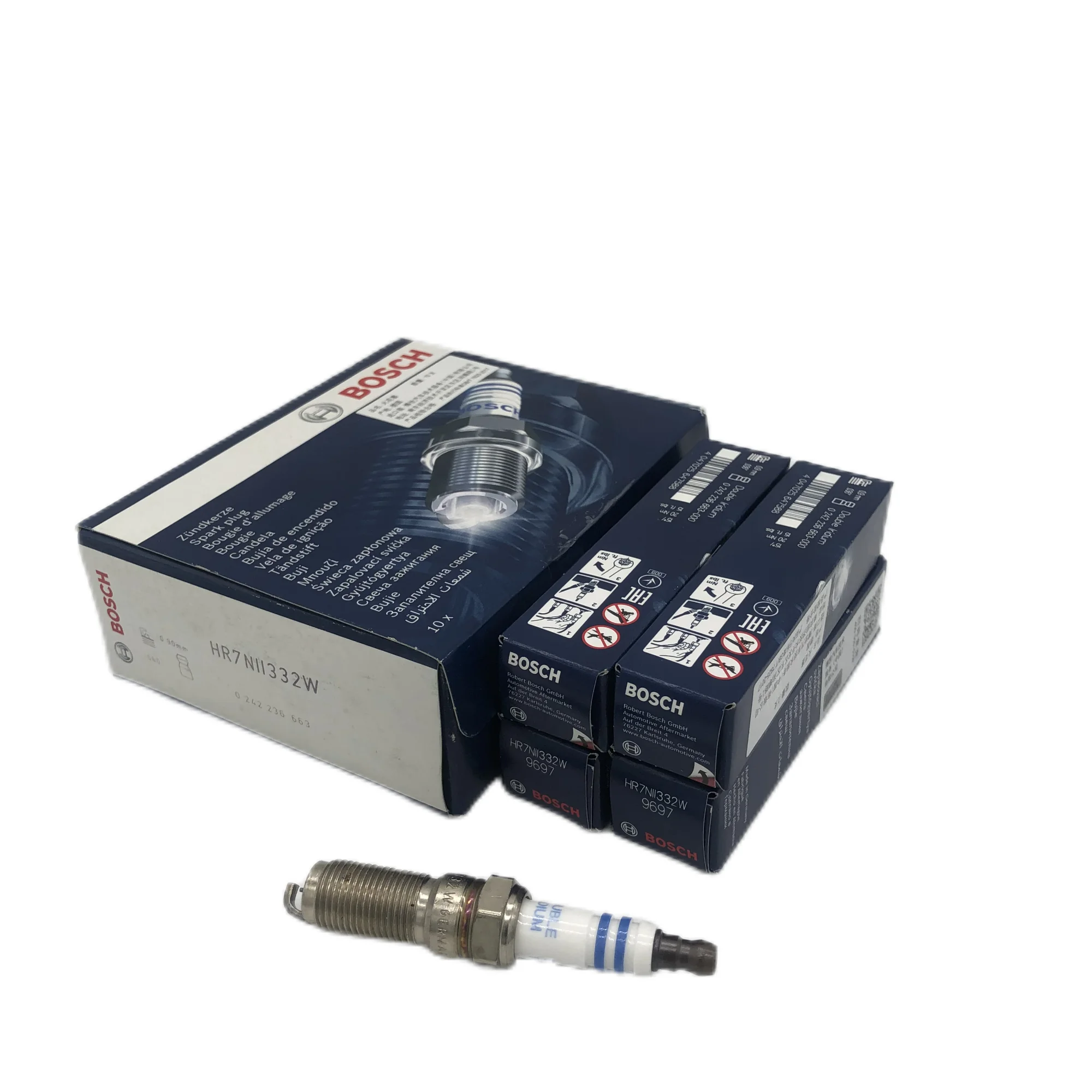 For BOSCH Auto Double Iridium Spark Plug HR7NII332W 9697