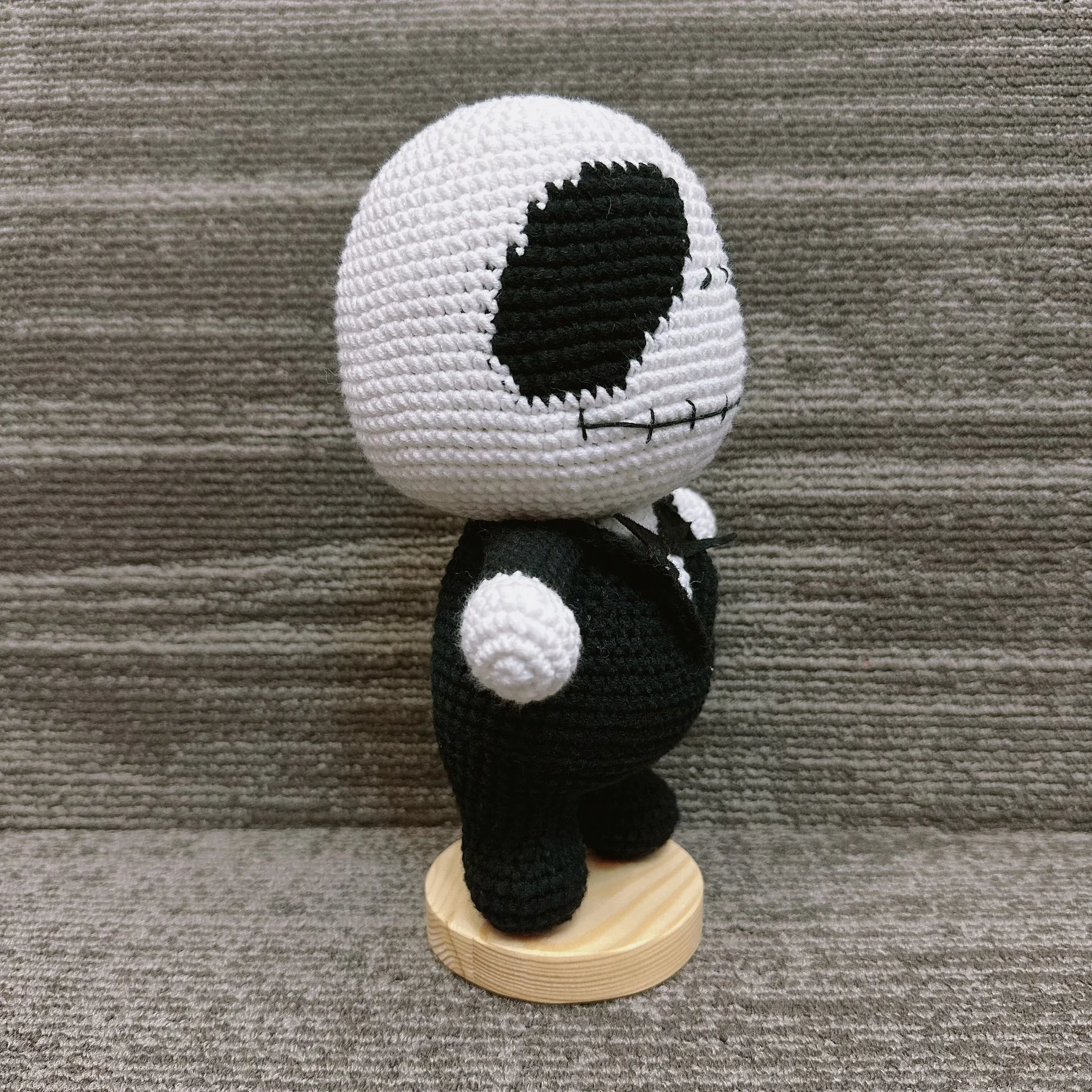 2024 New Arrival Factory Direct Price Handmade Amigurumi Doll Skull Skeleton Gothic Spooky Crochet Toy Monster Halloween Gift