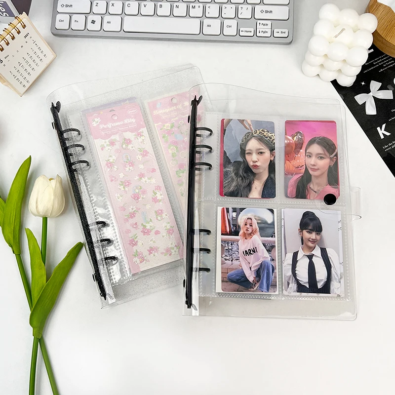 Portable Photo Album Books Home Picture Case Storage 6-Ring