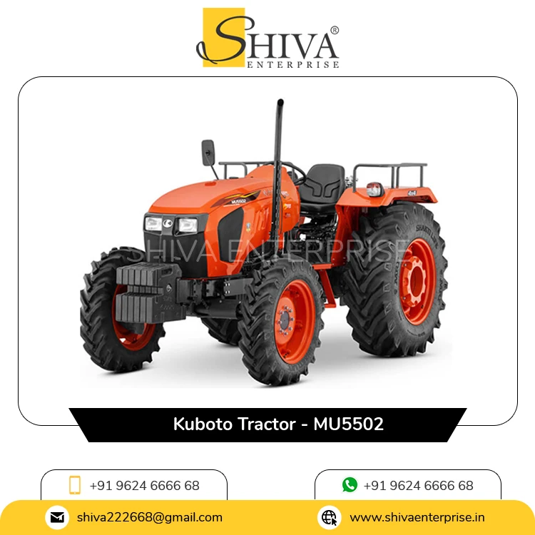 Dual Power Take Off with 12 Volt Battery Mu5502 Agriculture Farming Kubota Tractor Available for Bulk Buyers