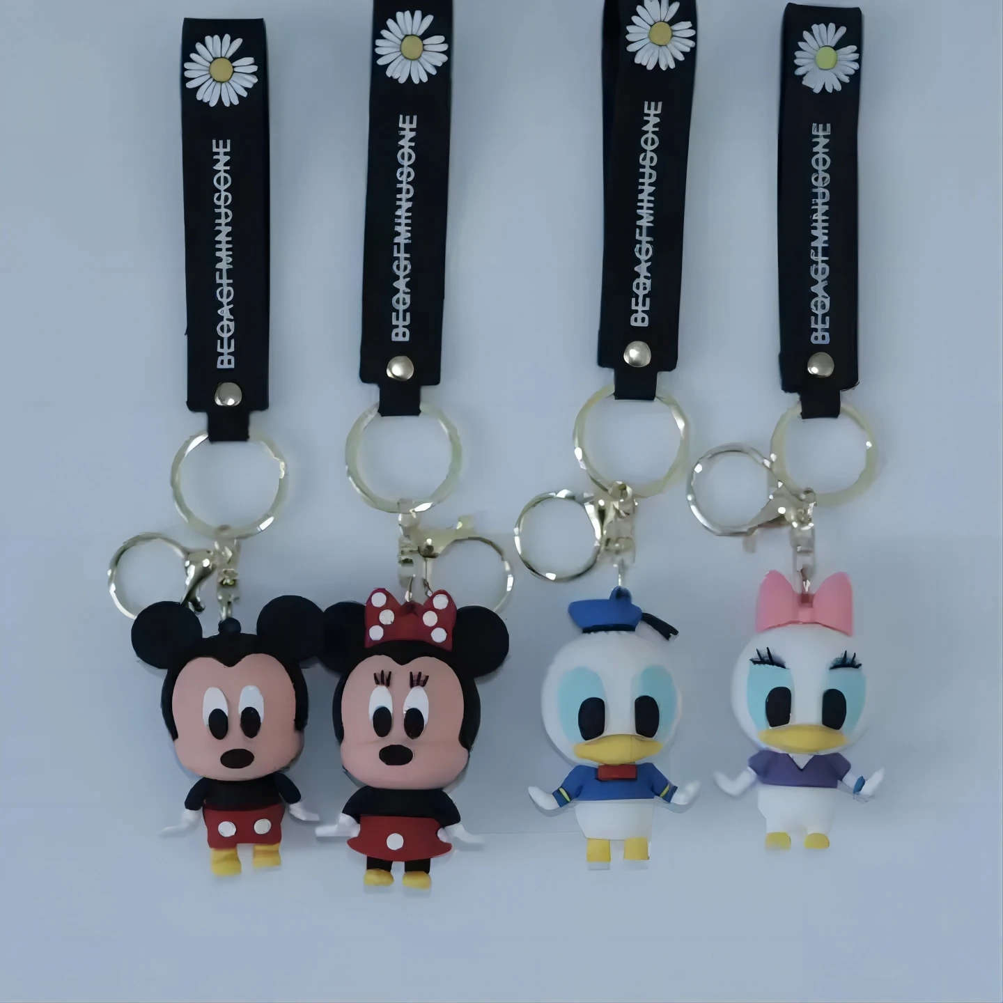 Hot Selling Pvc Decorative Anime Keychain Cute Cartoon Keyring Rubber