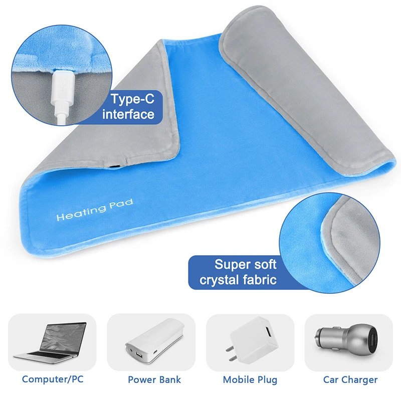 custom hand warmer usb electric menstrual heating pad portable warm pad