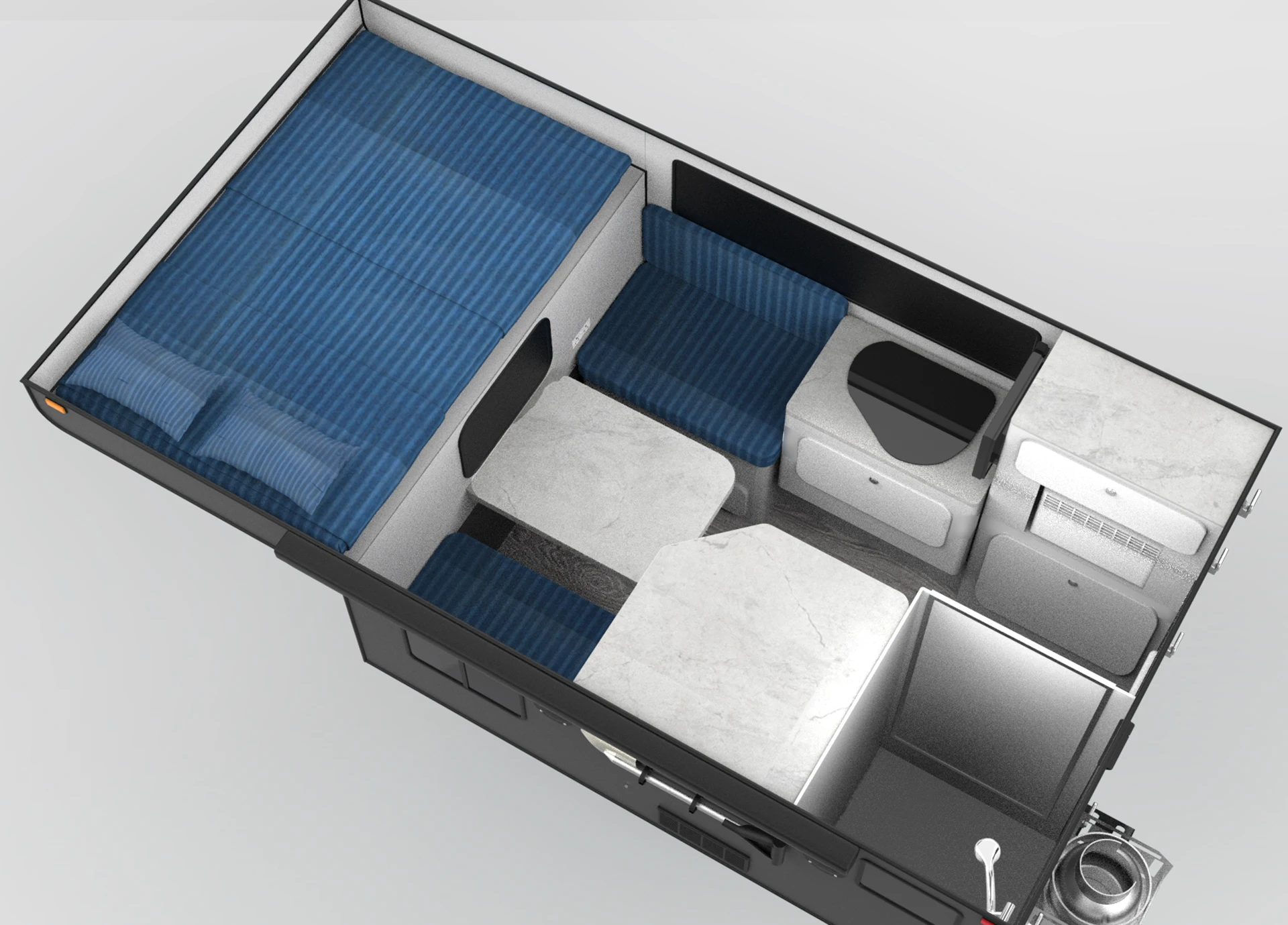 Allroad Slide In Short Bed Small Pick Up Truck Bed Camper For Sale
