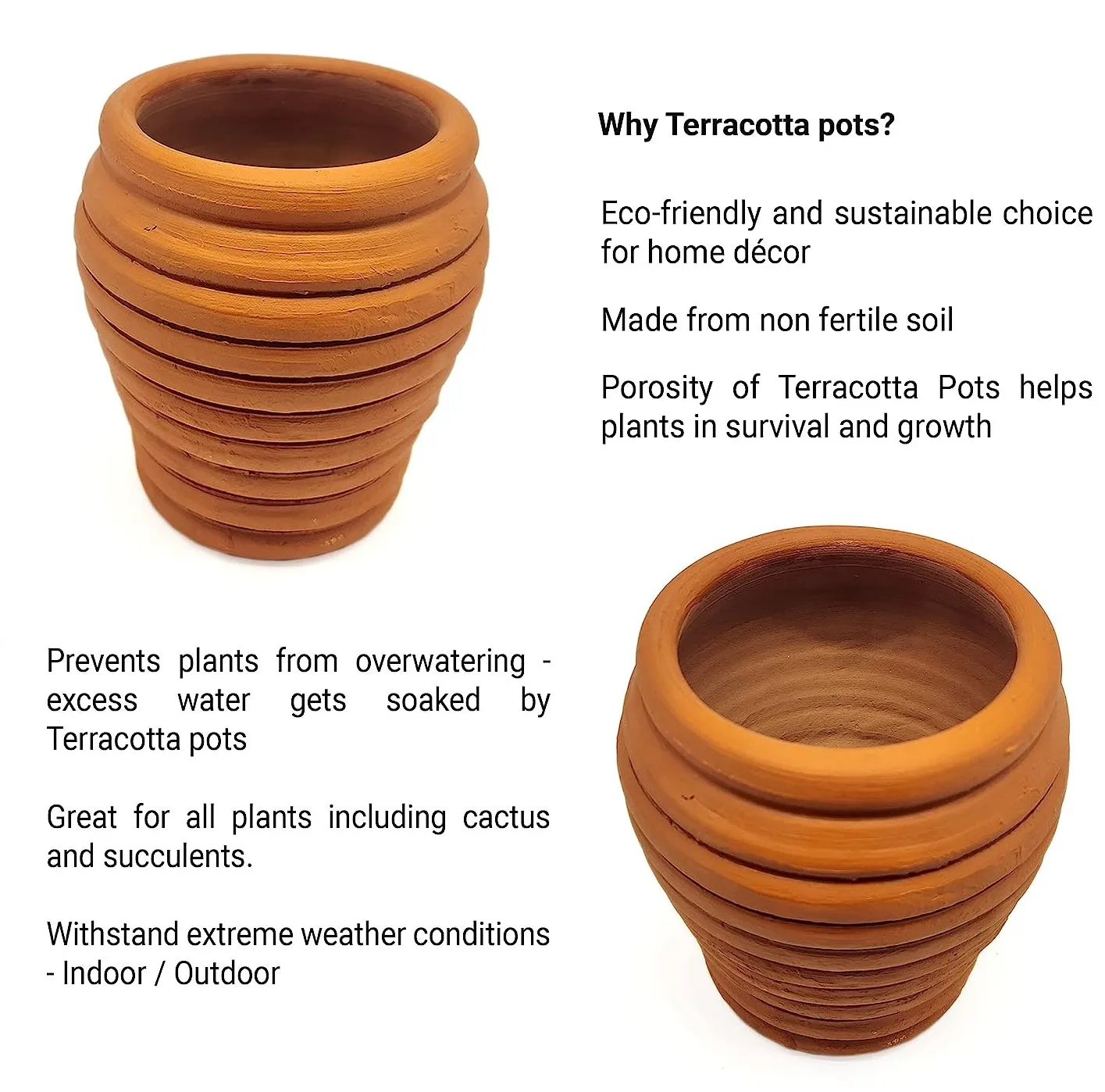 Handicraft Handmade Nursery Flower Pots/terracotta Garden Pots/cherry