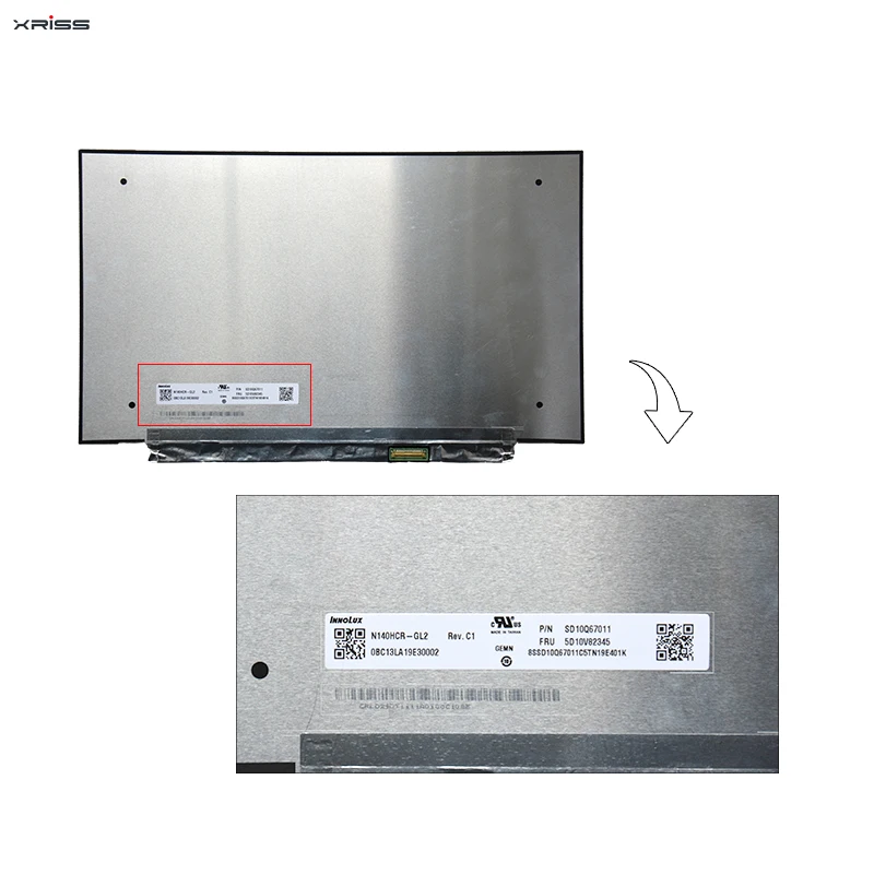 Schermo LCD 14.0" FHD 1920x1080 Per Laptop - Compatibile Con LM140LF7L, Connettore 30 Pin - Foto 3