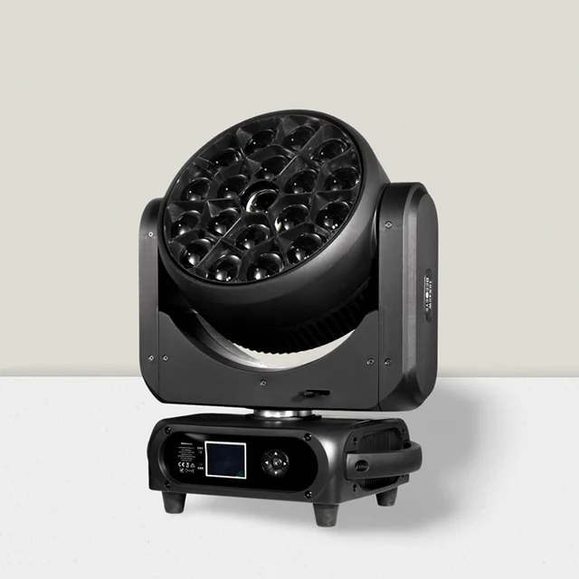 USA 19X40W 730W LED Moving Head Big Bee Eye ZOOM WASH Light RGBW 4in1 for Stage