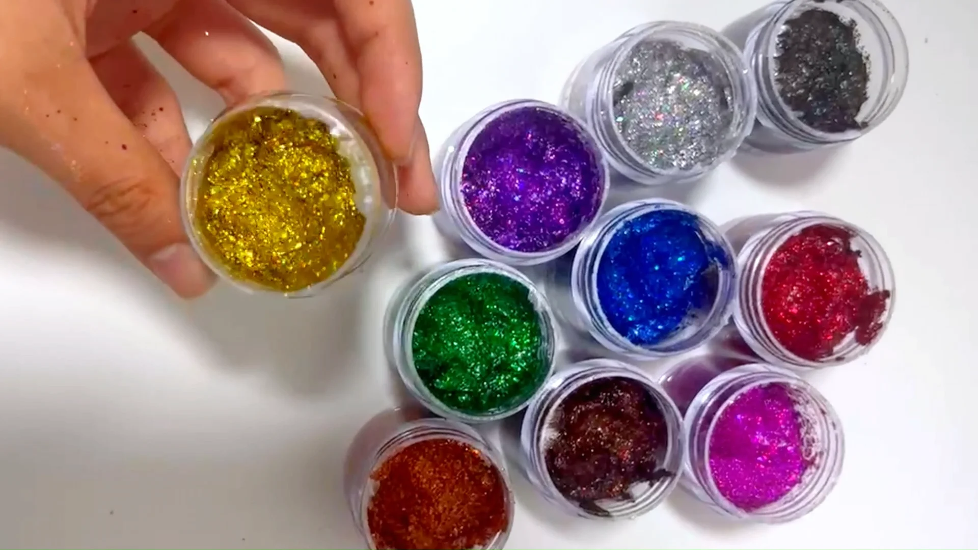 Wholesale Bulk Glitter Glue Sequins Eyeshadow Pigment Mix Jelly Easy