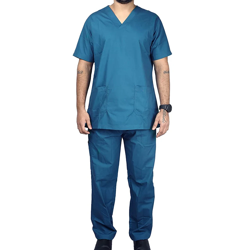 Nursing Uniforms Medical Scrubs Long Sleeve Tops Pants Uniform Women