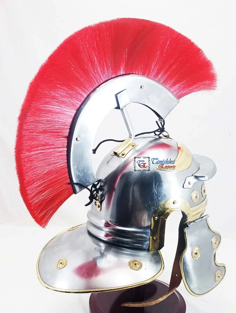 Medieval Knight Roman Centurion Armor Helmet With Red Plume New Design ...