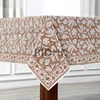 Brown Floral Block Print