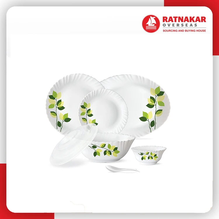 Newest Trending Dinner Set India Designer Opalware India Dinner Set for Sale at Best Price