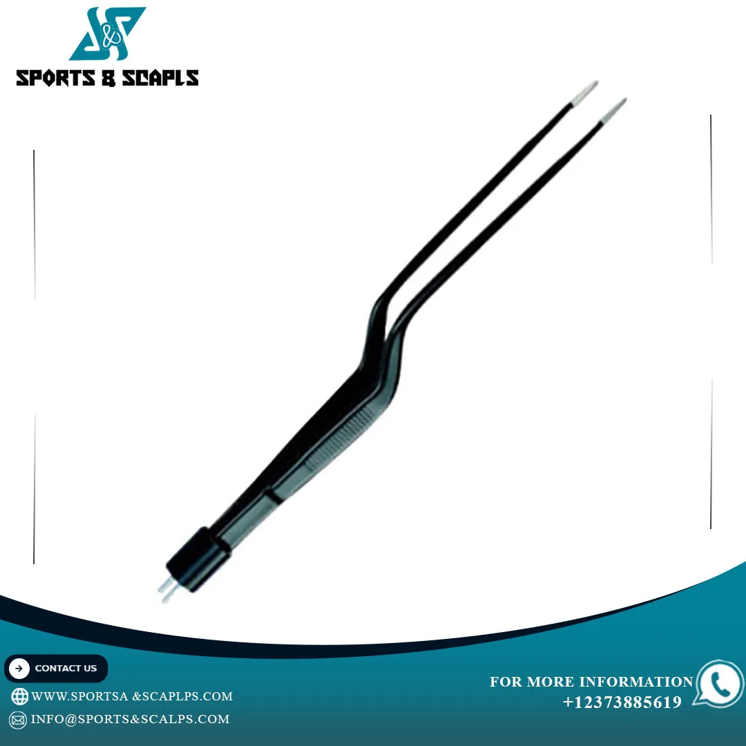 ODM Bipolar Gerald Bayonet Forceps – 20cm Non-Stick Reusable Electrosurgical Instrument EL-043