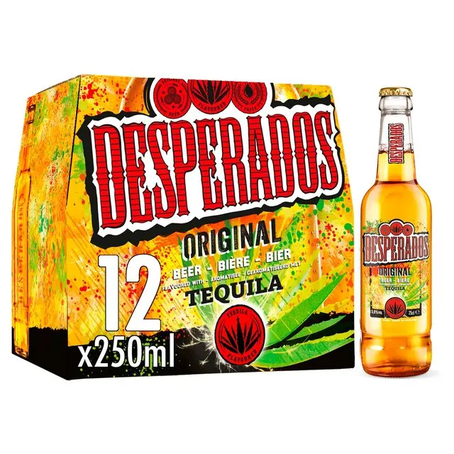 Desperados Red Tequila Cachaca Guarana Flavoured Beer, France