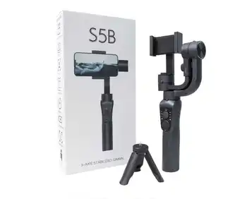High Quality S5B Camera Gimbal Stabilizer Taking Photo Video Phone Stabilizer with Power Bank Function Tripod product image