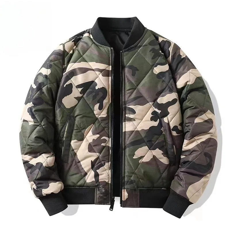 Mens Reversible Bomber Jacket Fashionable Hot Sale High Quality Winter puffer jacket_voghion.com