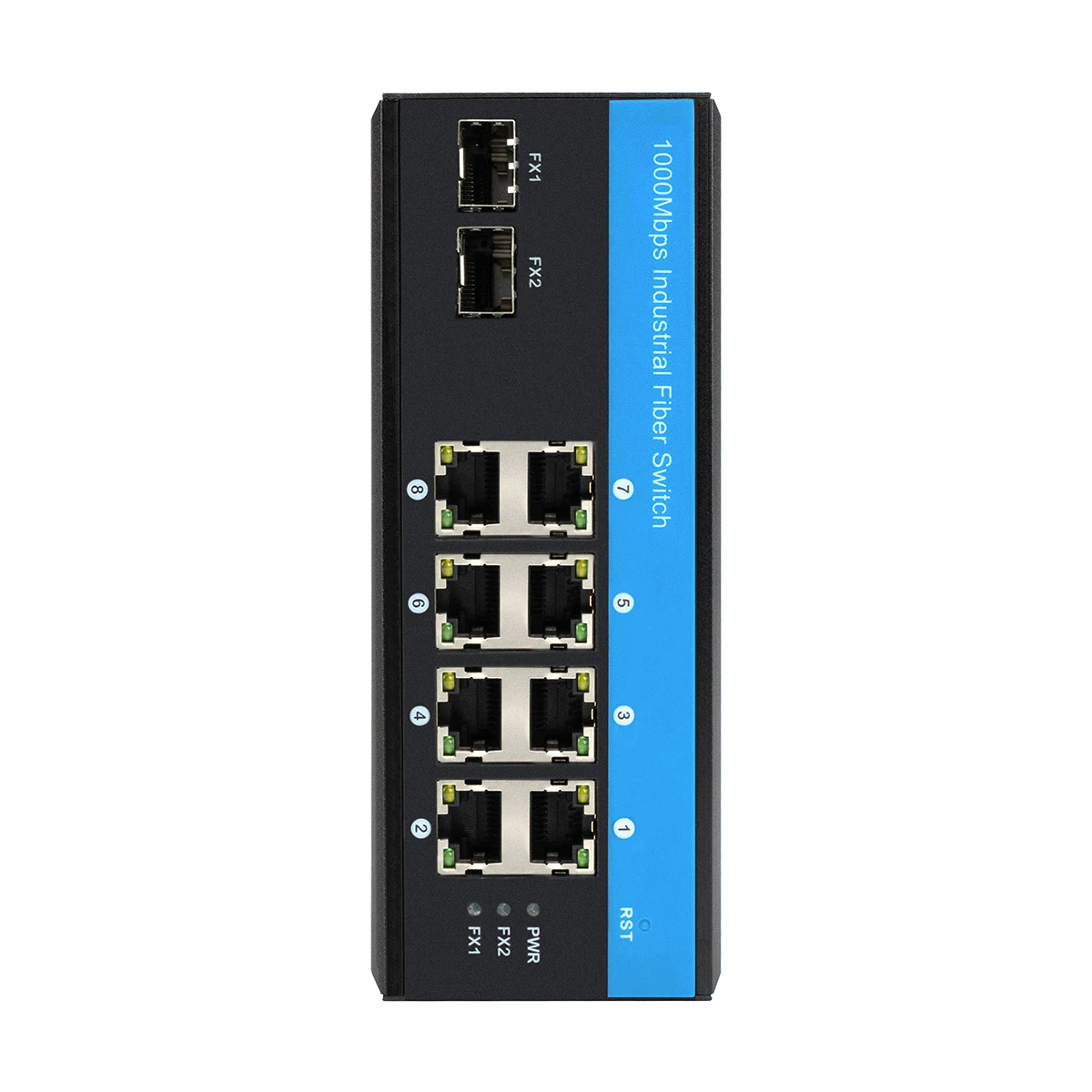 Megabytes Industrial Ethernet Switch Network Switch 8 Port 100m ...