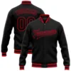 Bomber negro negro-rojo