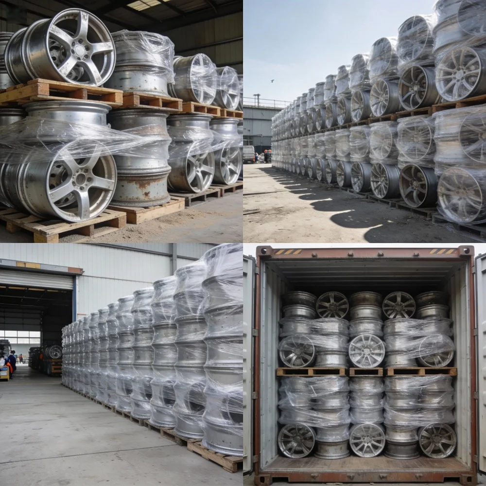 Aluminum Alloy Wheel Scrap 99 Percent Clean Used Wheels for Smelter Use