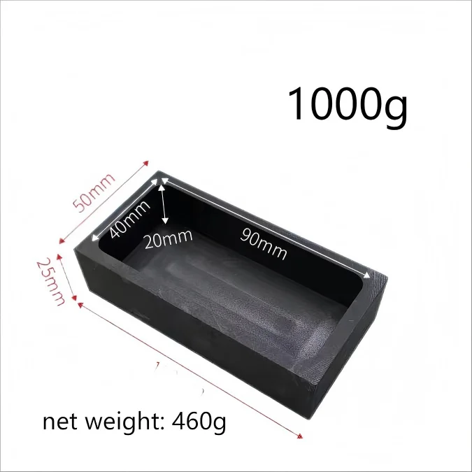 Stampo Per Lingotti In Grafite 1000g/500g - Per Fusione Oro, Argento E Metalli Non Ferrosi - Foto 11