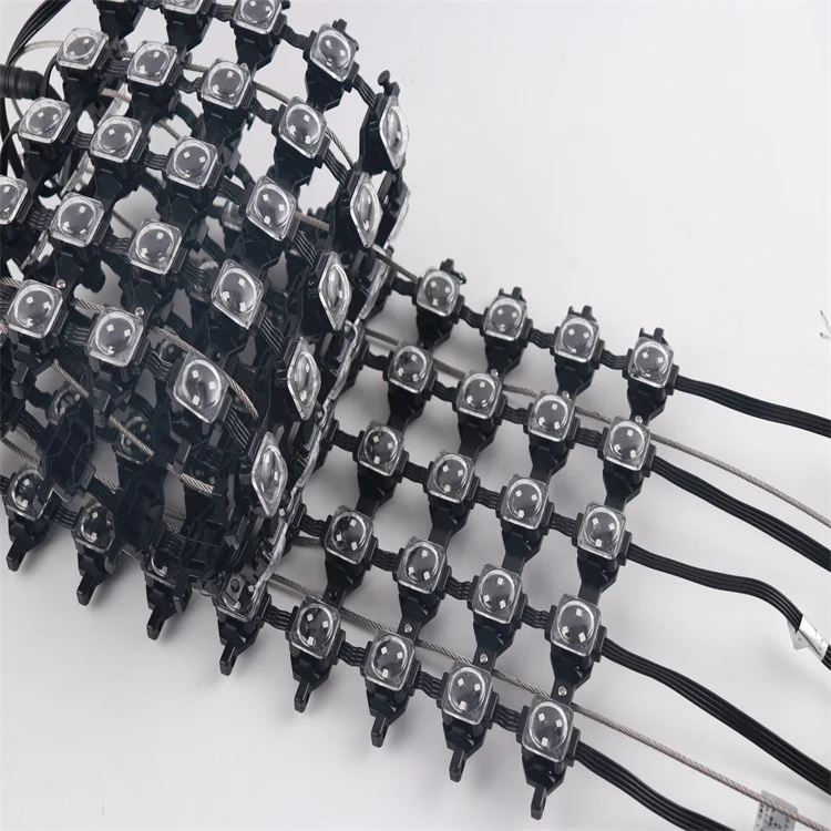 Led Mesh Video Curtain Waterproof Transparent Soft / Flexible Display Led Net Screen